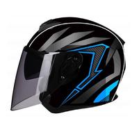 Casco Abierto para Bicicleta eléctrica y Scooter eléctrico para Hombres y Mujeres Cascos Jet para Motocicleta con Visera Solar abatible Aptos para desplazamientos Diarios Durante Negro M/57-58cm