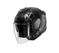 Casco Abierto Shark Skwal Jet Shiever Negro/Antracita/PlateadoXXL Negro,Antracita,Plateado