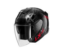 Casco Jet Shark SKWAL JET SHIEVER Black Anthracite Red