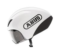 ABUS Casco contrarreloj GameChanger TT 1.1, casco aerodinámico para ciclismo deportivo, triatlón, contrarreloj y ciclismo en pista, para hombres y mujeres, talla M, blanco