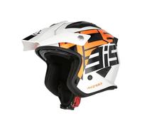 Casco Acerbis Helmet Jet Aria Trial 22.06 Blanco Naranja Talla XS