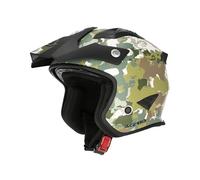 Casco Acerbis Helmet Jet Aria Trial 22.06 Camuflaje Verde Talla 2XL