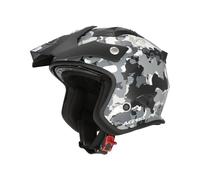 Acer ria Sport Camo Casco a reacción, Mate gris/negro, Talla XL (60)