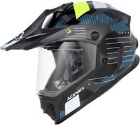 Casco Acerbis Rider Graphic Juvenil Enduro, negro/azul/blanco, Y/S (49/50)