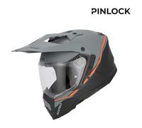 Acerbis Assault Graphic Casco de Enduro, negro-naranja, tamaño S para Hombres