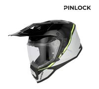 Acerbis Assault Graphic Casco de Enduro, negro mate/amarillo, Talla S (55/56)