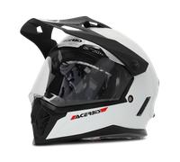 Acerbis Rider Solid Casco de Motocross para Niños (White,Y/M (49/50))