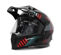 Acerbis Rider Casco de motocross juvenil, negro-rojo, tamaño S