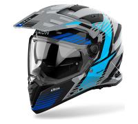 Casco Adventure Airoh Bandit Azul BrillanteS Azul Brillante
