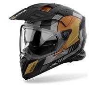 Airoh Bandit Horn, casco de aventura S female Mate Gris/Oro/Negro