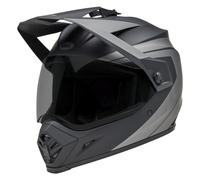Bell MX-9 Adventure Mips Blackout, casco de aventura S male Mate Negro/Gris