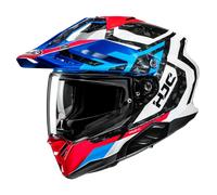 HJC RPHA 60 Dakar MC21 - Casco de Moto, Color Blanco, Rojo y Azul