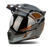Klim Krios Pro Rally Carbon Casco de motocross, marrón, tamaño XL