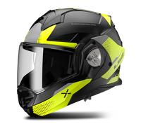 LS2, Casco Moto Modular ADVANT X Oblivion Matt Black H-V Yellow, L