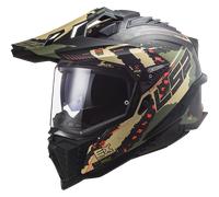 LS2 MX701 Explorer Carbon Frontier, casco de enduro XL male Negro/Gris/Rojo