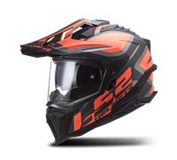Casco Adventure LS2 MX701 EXPLORER Alter Negro Mate/Naranja FlúorS Negro Mate,Naranja Flúor