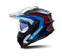 §Casco Adventure LS2 MX701 Explorer C Blanco-Azul§