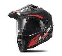 Casco Adventure LS2 MX701 Explorer Hexa Negro/Rojo/GrisS Negro,Rojo,Gris