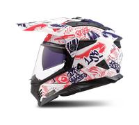 Casco Adventure LS2 MX702 Pioneer II Blanco/Rojo/AzulM Blanco,Rojo,Azul