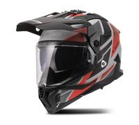Casco Adventure LS2 MX702 Pioneer II Block Gris/RojoM Gris,Rojo