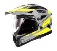 Casco Adventure LS2 MX702 Pioneer II Namib Gris Mate/Amarillo Alta Visibilidad3XL Gris Mate,Amarillo Alta Visibilidad