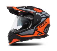 O'Neal - Casco enduro Sierra R - Carcasa ABS, visera integrada - Talla S Hombre Naranja/Negro/Gris