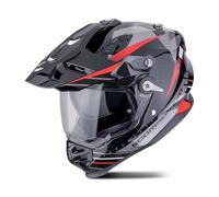 Casco Adventure Scorpion ADF-9000 Air Feat Negro/Plateado/RojoXXL Negro,Plateado,Rojo