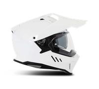 Casco Adventure Simpson Xcursion Liso Blanco BrillanteL Blanco Brillante