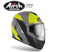 Casco Airoh Modular Abatible Moto Rev 19 Leaden Amarillo Mate Talla XXL 63 Cm