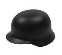 Casco alemán de Acero M35 de la Segunda Guerra Mundial con Forro de Cuero for Paintball y Airsoft(BK)