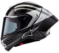 Alpinestars Supertech R10 Element Carbon Casco, negro/plata, Talla XL (61/62)