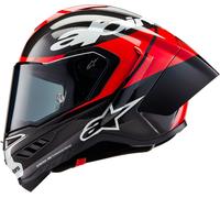 Casco Alpinestars Supertech R10 Element Carbono-rojo-blanco XL