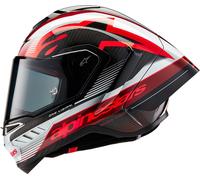 Casco Alpinestars Supertech R10 Team Carbono-rojo-blanco L