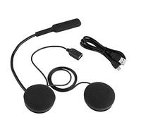 Casco Auriculares Bluetooth, Motocicleta Auriculares manos libres Llamada Auricular Micrófono Soporte largo Bluetooth 4. 0 Tecnología Hi-Fi Auricular desmontable Compatible con motocicletas Quads Bici