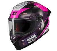 Casco AXXIS Fenix Essence Rosa Mate - Casco de Moto Integral Unisex Hombre y Mujer - Homologado ECE 22.06 (XS)