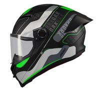 Casco AXXIS Fenix ORK Verde Mate - Casco de Moto Integral Unisex Hombre y Mujer - Homologado ECE 22.06 (L)