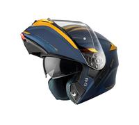 Casco AXXIS Modular FU406BSV Storm S SV Genuine C7, Gafa Solar, Azul, Amarillo Mate T- M