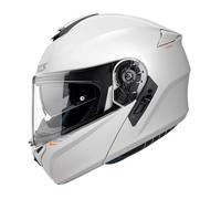 Casco Axxis Modular Storm S-06 SV Solid A0 Blanco Talla XS con Gafa Solar Homologado