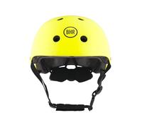 Casco BHR 837 URBAN - Para Monopatín, Patinetes Eléctricos y Urbano - Homologado CE para Niños y Adultos - Para Bicicleta, MTB, BMX, Patinaje, Skateboard - Amarillo Mate, Talla L
