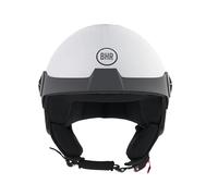 Casco BHR Demi-Jet 833 Peak, Casco de Scooter Ligero y Compacto Homologado ECE 22.06, Peso y Dimensiones Reducidas y Diseño Minimalista para una Máxima Funcionalidad, Silver, S