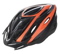 Casco Bici Adulto Negro Naranja Cáscara Fuera Del Molde Tamaño L