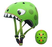 Casco Bici Infantil para Niños de 2-5 Años, Casco Ajustable Ligero Bicicleta Patinaje 50-54 cm, Protección Cabeza Seguridad de Dibujos Animados Dino, Regalo