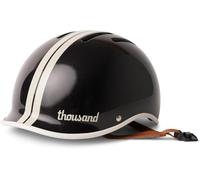 Casco Bicicleta Adulto Thousand Heritage - Casco Unisex ventilado con Sistema antirrobo PopLock - Ideal para Bicicleta Urbana, Skate o Patines para Hombres y Mujeres - Heritage 2.0 Phantom Black, S