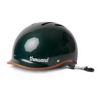 Casco bicicleta adulto Thousand Heritage - Casco unisex ventilado con sistema antirrobo PopLock - Ideal para bicicleta urbana, skate patines para hombres mujeres - Heritage 2.0 British Racing Green, L
