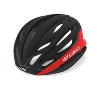 GIRO Sintaxis Cascos de Ciclismo, Unisex Adulto, Negro Mate/Rojo Brillante, S