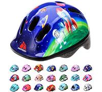 Casco Bicicleta Bebe Helmet Bici Ciclismo para Niño - Cascos para Infantil Bici Helmet para Patinete Ciclismo Montaña BMX Carretera Skate Patines monopatines MV6-2 (XS(44-48cm), Cosmic Rocket)