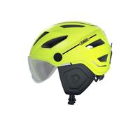 ABUS Casco de Ciudad Pedelec 2.0 Ace - Casco de Bicicleta con luz Trasera, Visera, Cubierta para la Lluvia, protección para Las Orejas - para Hombres y Mujeres