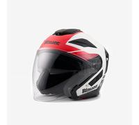Blauer JJ-01 Casco Jet, blanco-rojo, tamaño M para Hombres