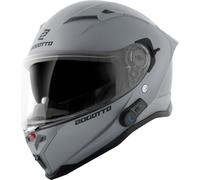 Bogotto H153 BT Bluetooth Casco, gris, tamaño S para Hombres