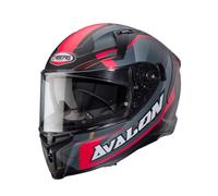 Caberg Avalon X Optic Casco, negro mate/gris/rojo, Talla XL (61/62)
